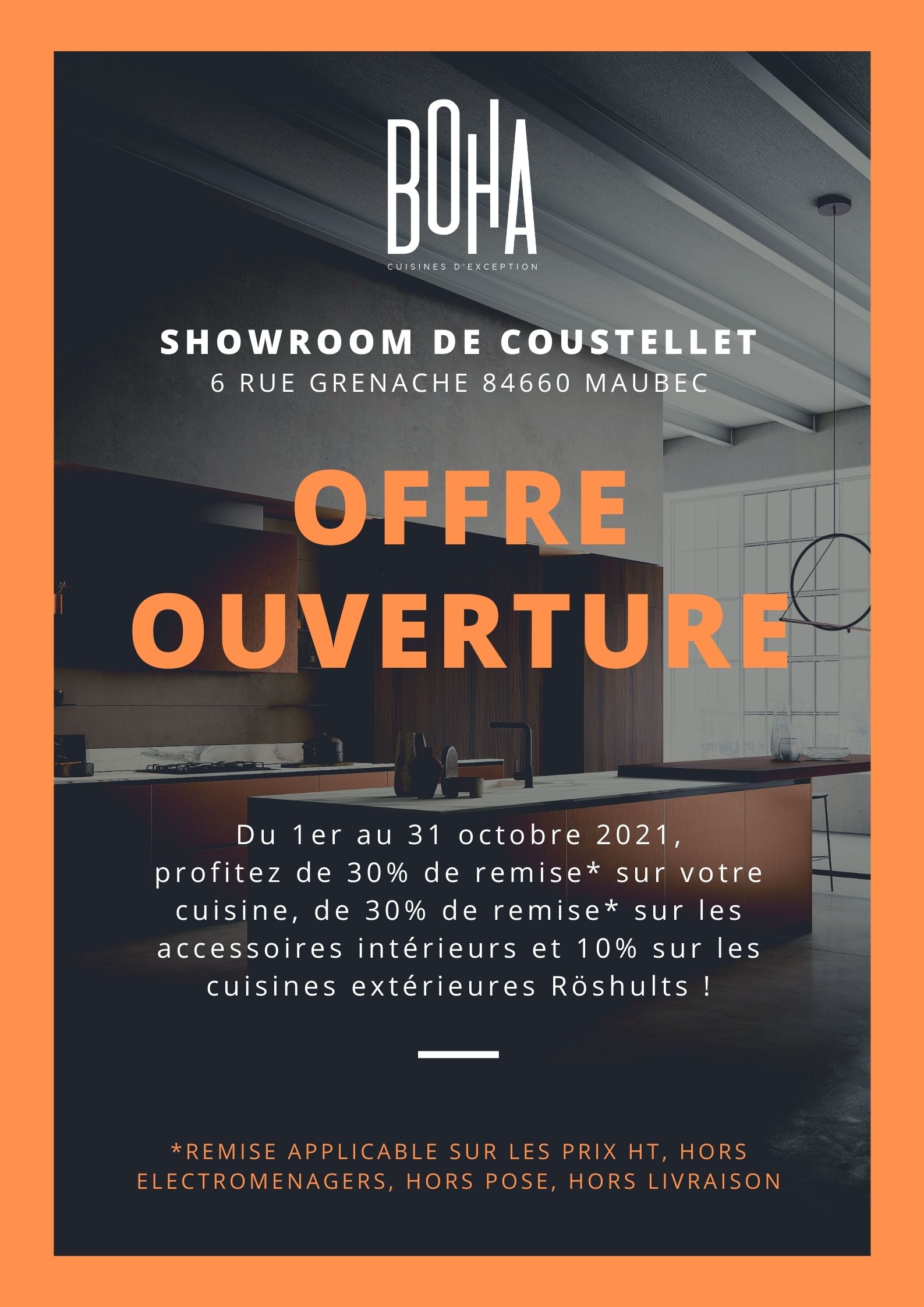 Promotion ouverture BOHA Coustellet